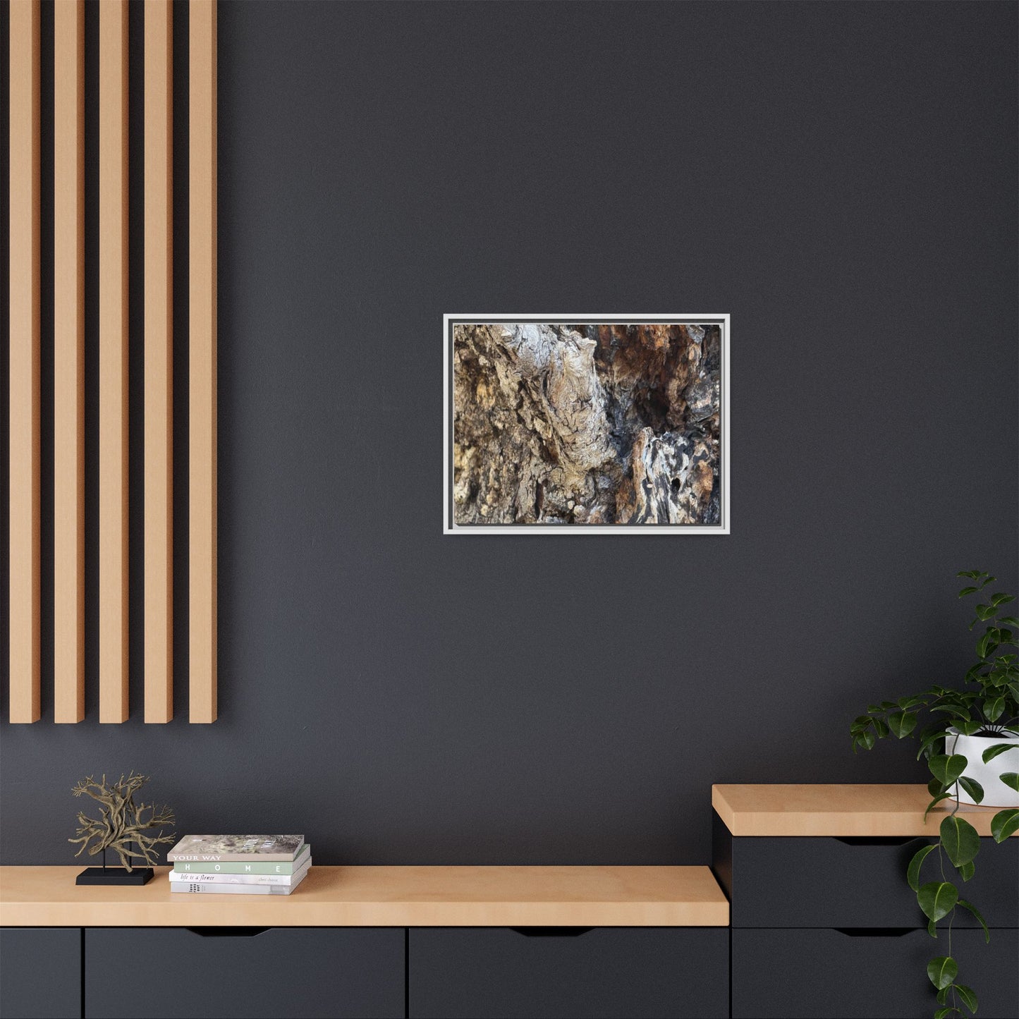 Ancient Tree Texture - Unique Stretched Canvas Wall Art - Art By Earth