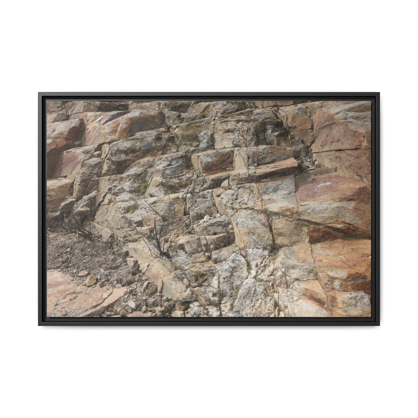 Stone's Silent Story - Unique Stretched Canvas Wall Art - Art By Earth