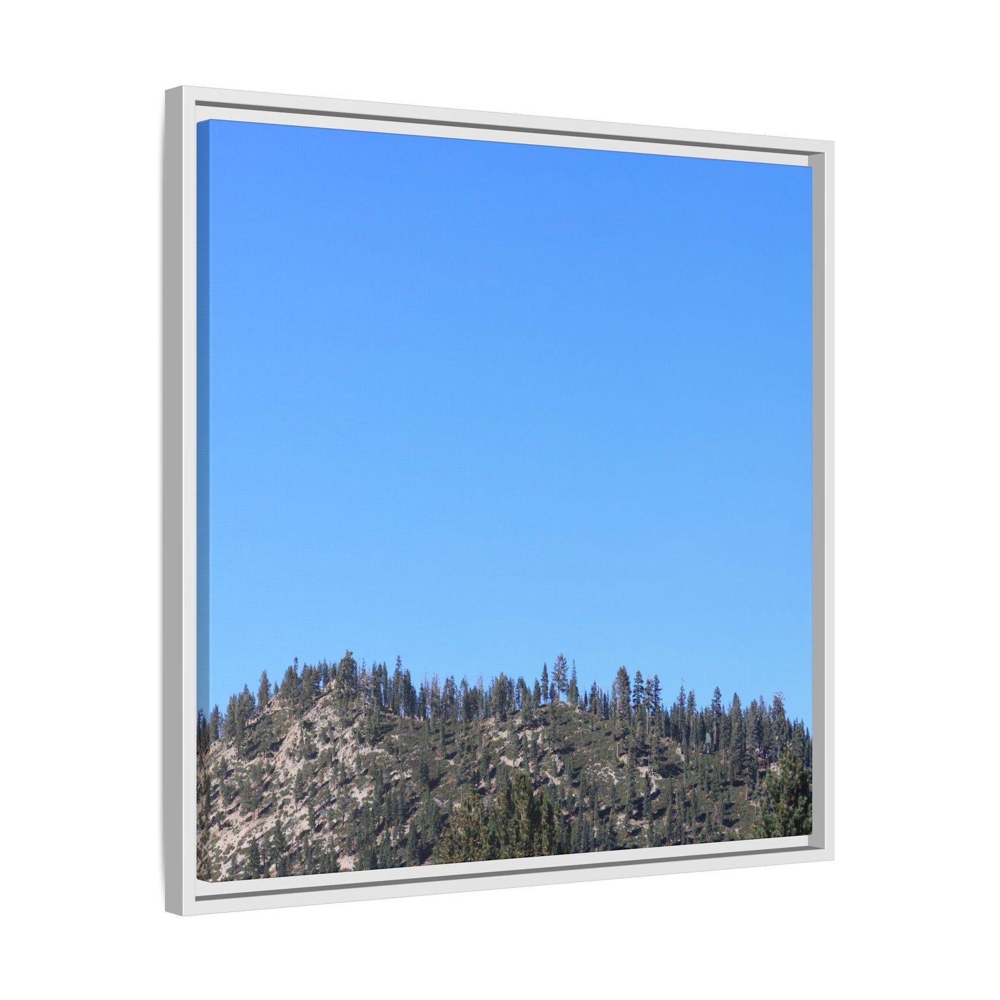 Blue Silence - Unique Stretched Canvas Wall Art