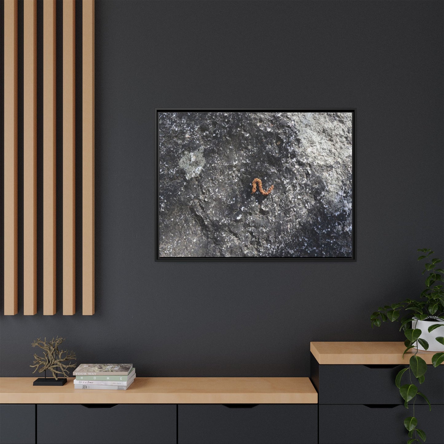 Volcanic Ash and Copper - Unique Stretched Canvas Wall Art - Art By Earth