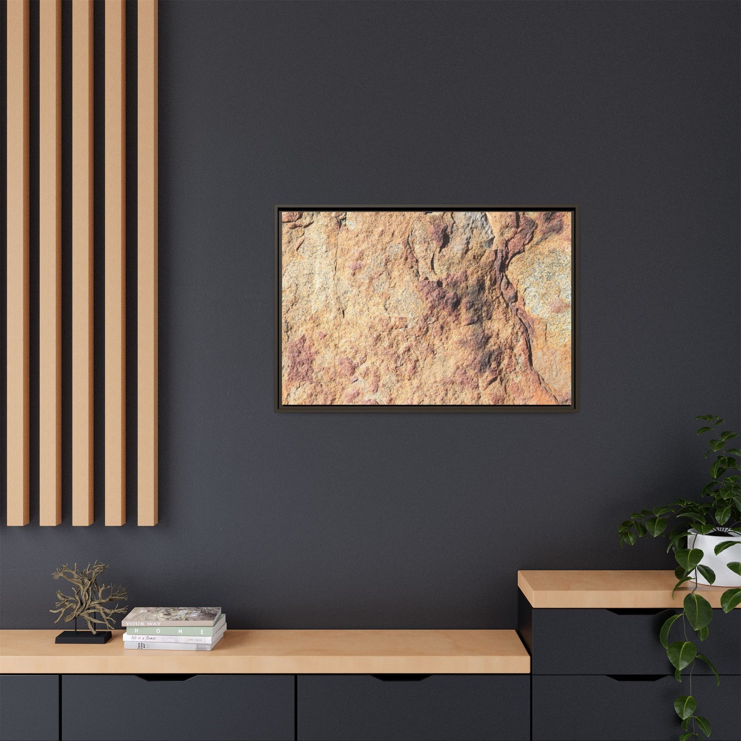 Fractal Stone - Unique Stretched Canvas Wall Art - Art By Earth