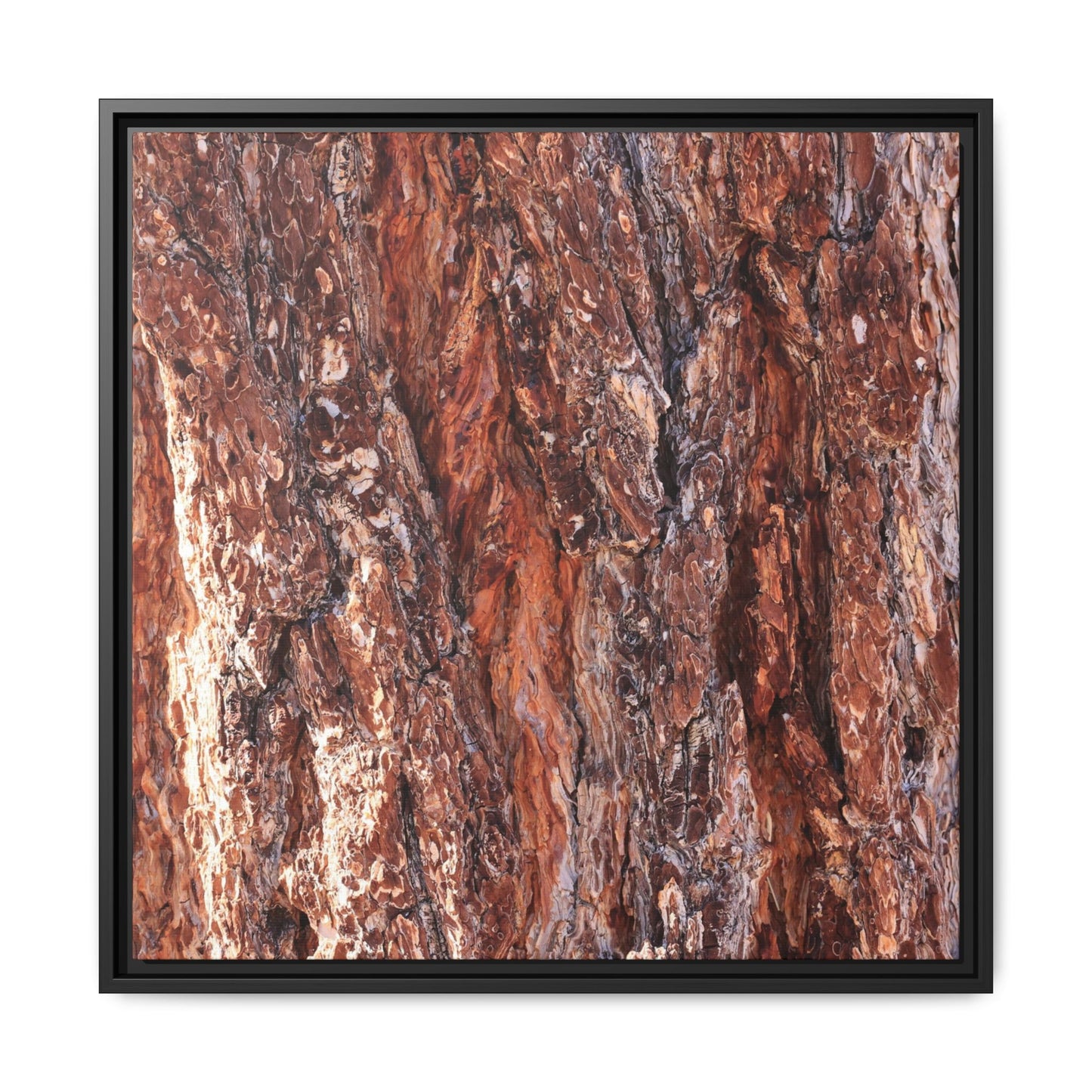 Wooden Mosaic - Unique Stretched Canvas Wall Art