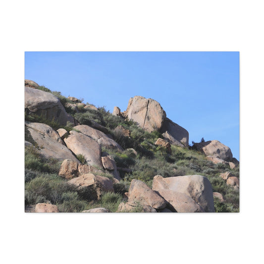 Desert Boulder Formation - Unique Frameless Canvas Wall Art - Art By Earth