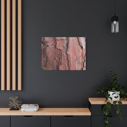 Crimson Fissures - Unique Frameless Canvas Wall Art - Art By Earth