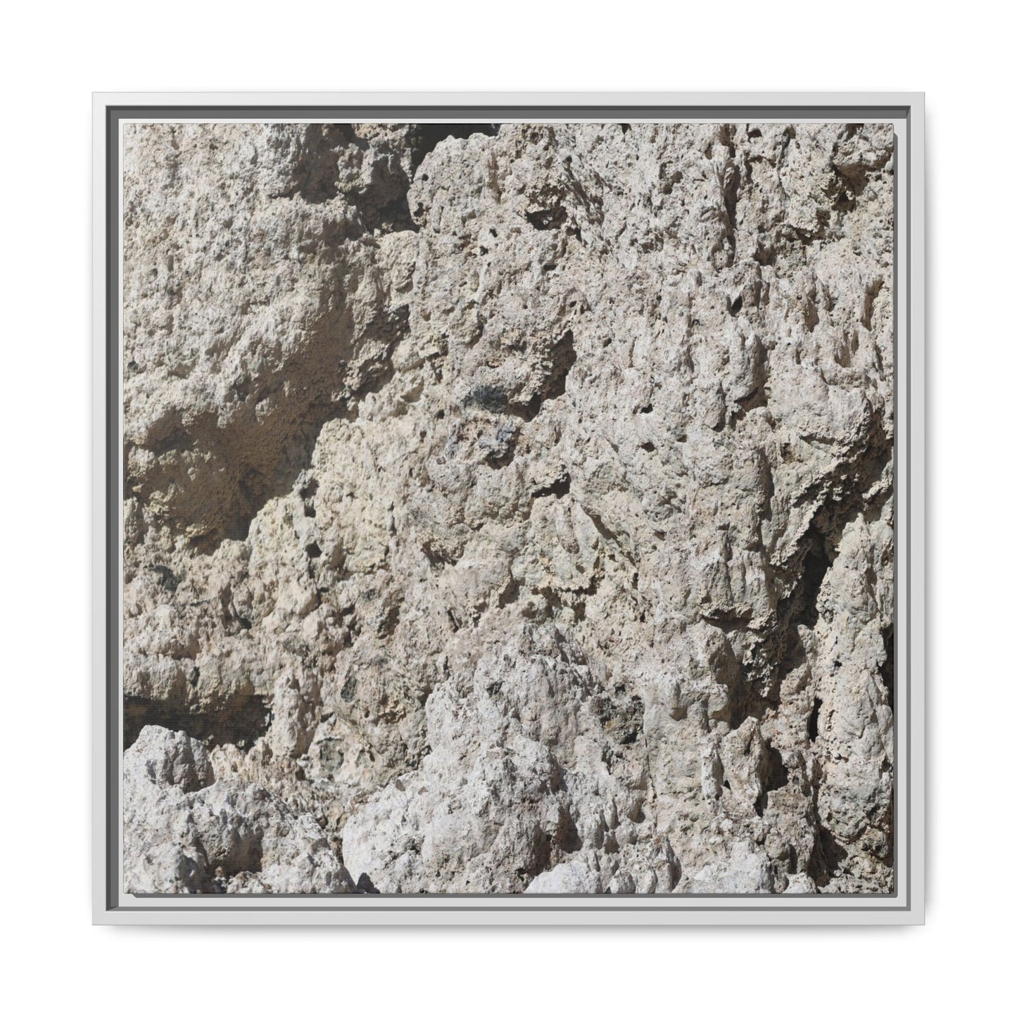 Weathered Stone Whispers - Unique Stretched Canvas Wall Art