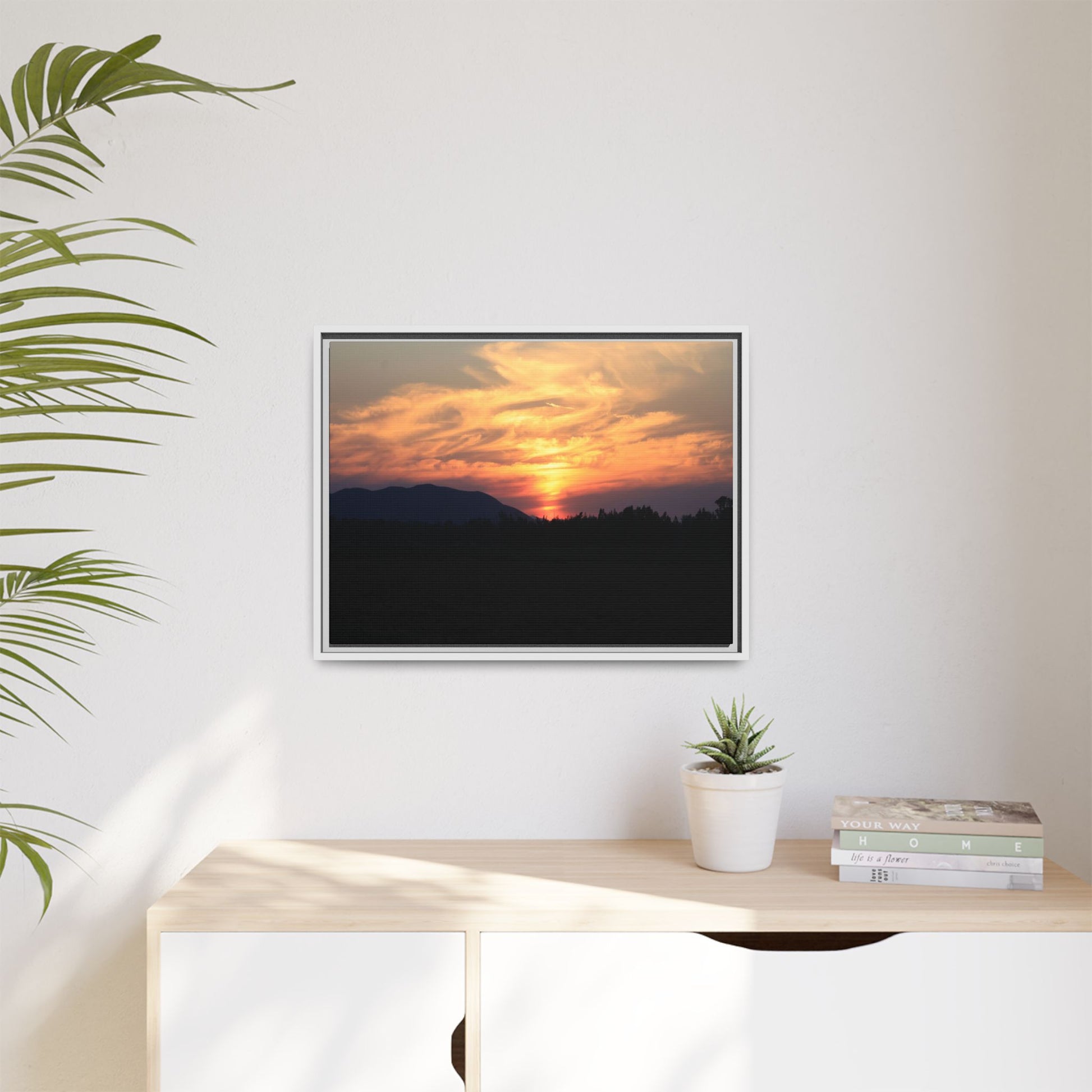Gilded Horizon - Unique Stretched Canvas Wall Art - Art By Earth