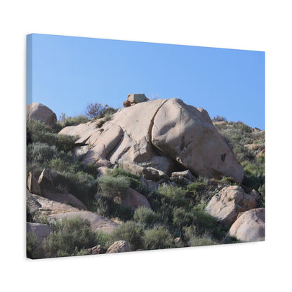 Ancient Rocks in Desert Landscape - Unique Frameless Canvas Wall Art - Art By Earth