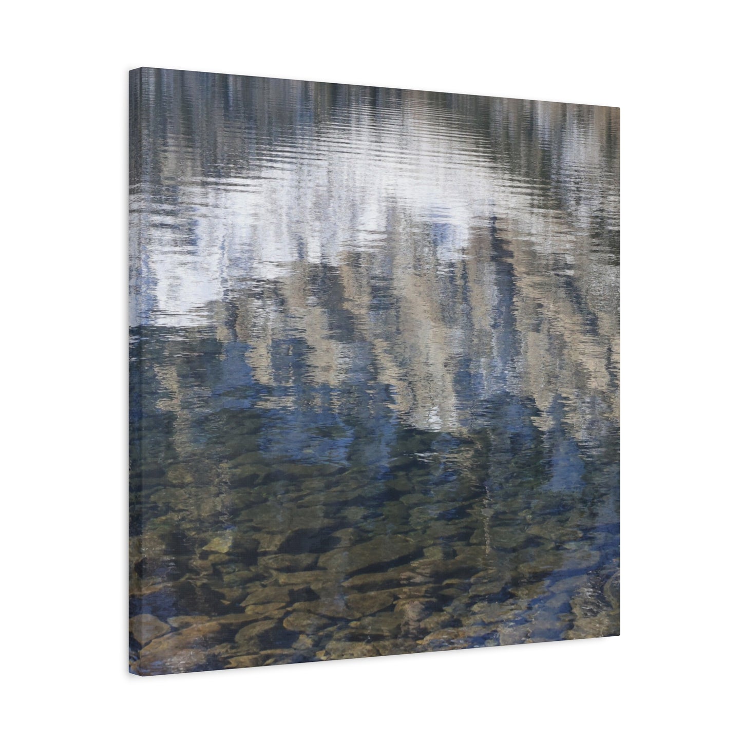 Ripples of Reflection - Unique Frameless Canvas Wall Art