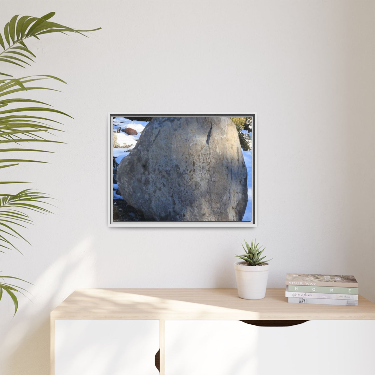 Glacial Solitude - Unique Stretched Canvas Wall Art