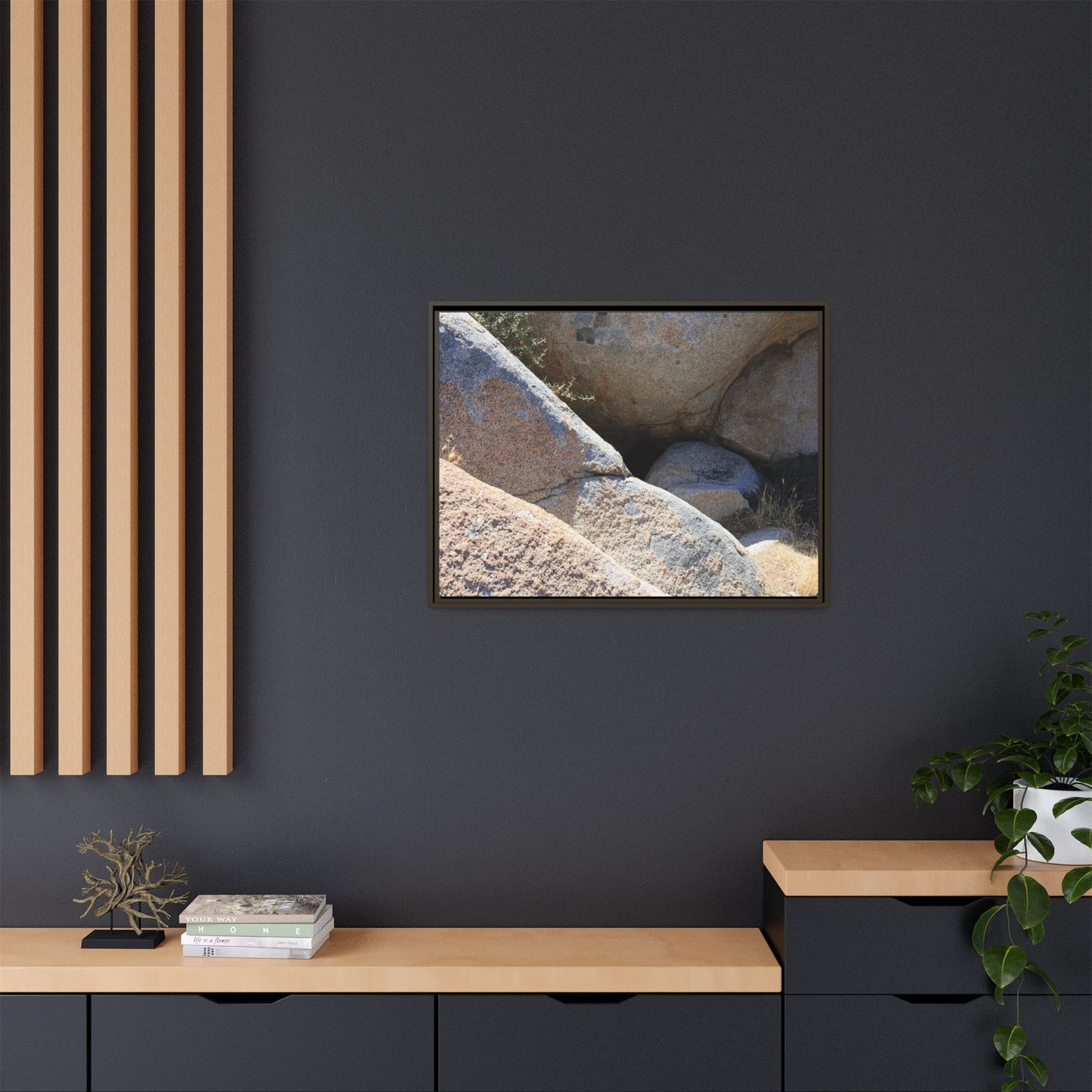 Boulder Shelter - Unique Stretched Canvas Wall Art