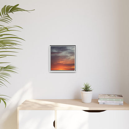 Fiery Horizon - Unique Stretched Canvas Wall Art - Art By Earth