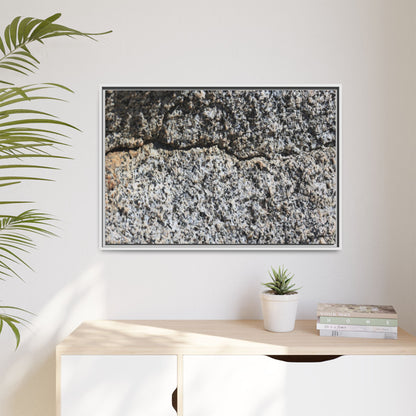 Weathered Stone Surface - Unique Stretched Canvas Wall Art