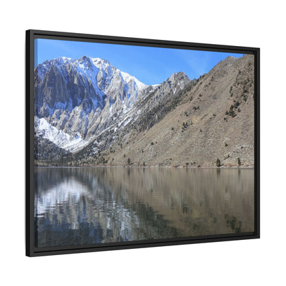 Mountain Mirror - Unique Stretched Canvas Wall Art