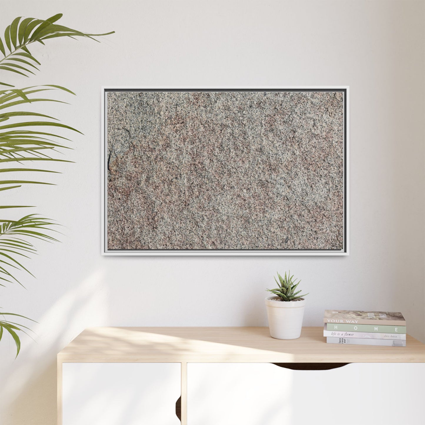 Granular Whispers - Unique Stretched Canvas Wall Art - Art By Earth