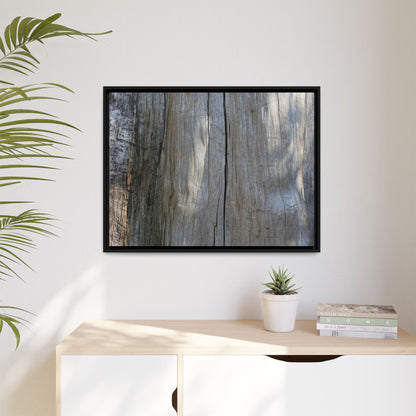 Weathered Wood Surface - Unique Stretched Canvas Wall Art