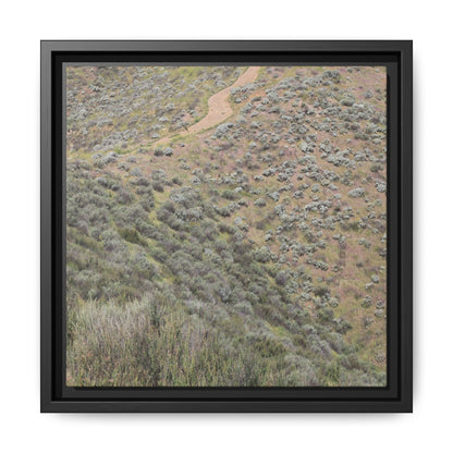 Arid Landscape with Winding Path - Unique Stretched Canvas Wall Art - Art By Earth