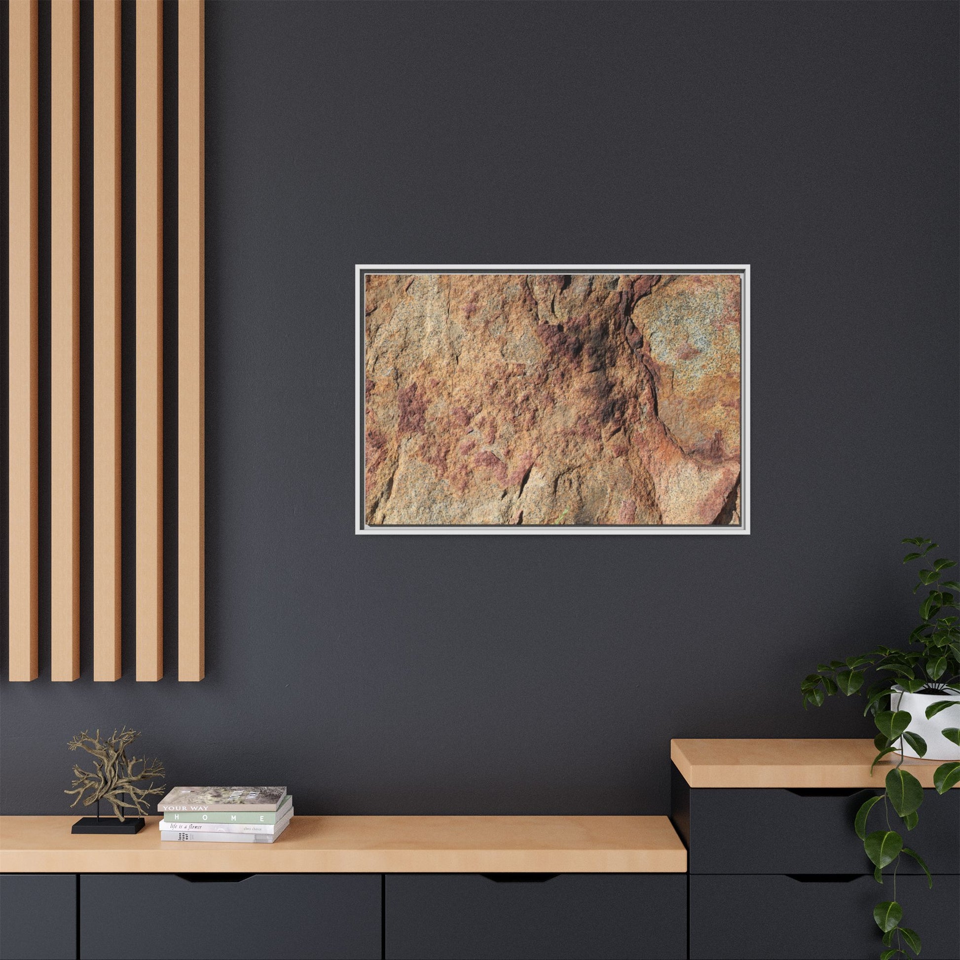 Russet Stone - Unique Stretched Canvas Wall Art - Art By Earth