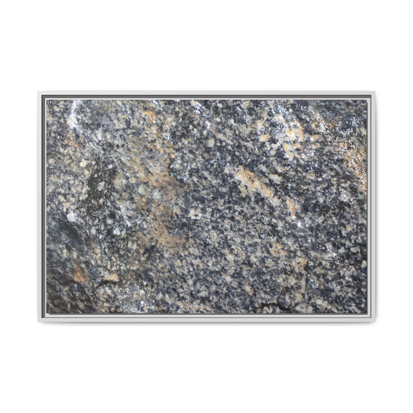 Crystalline Echoes - Unique Stretched Canvas Wall Art - Art By Earth