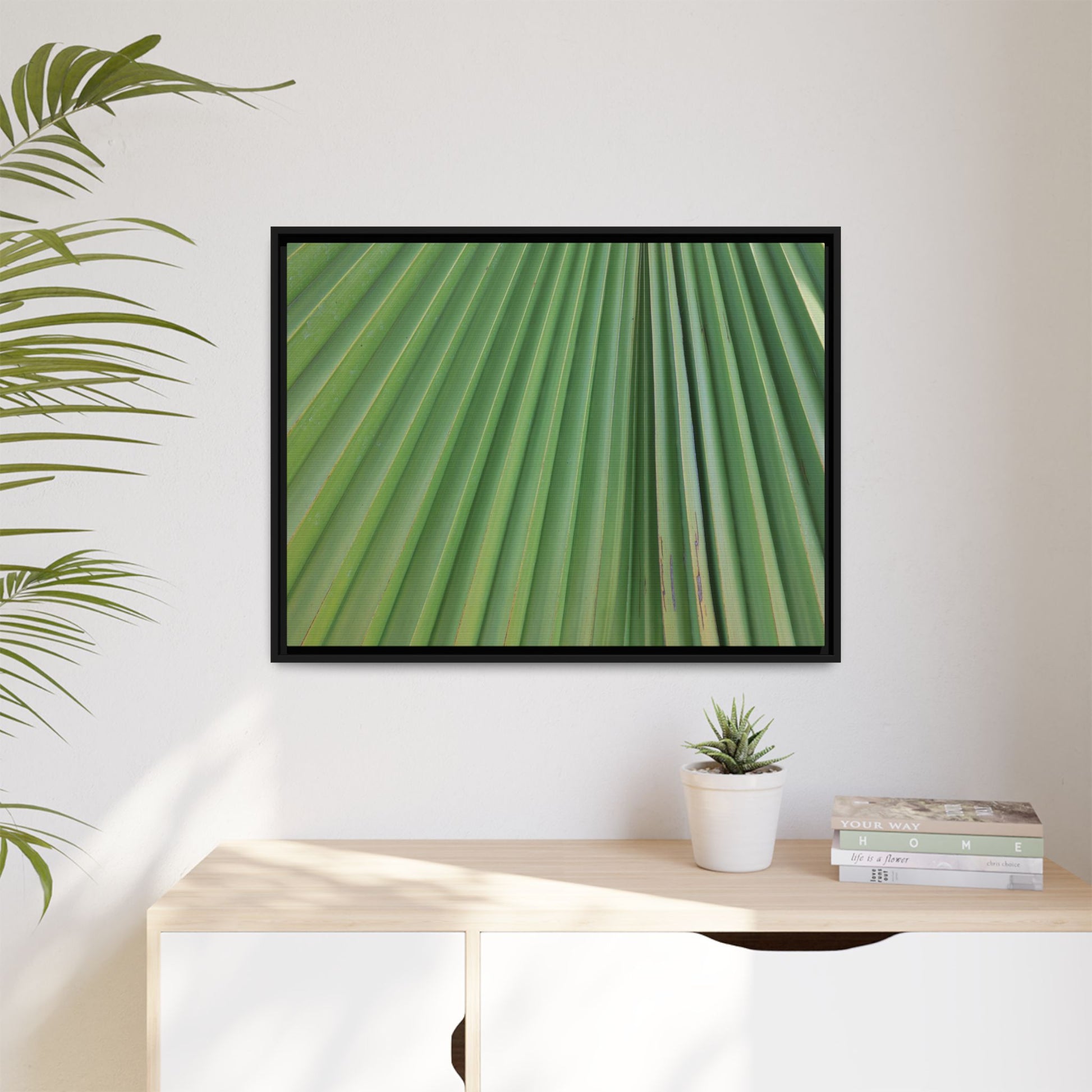 Emerald Rays - Unique Stretched Canvas Wall Art - Art By Earth