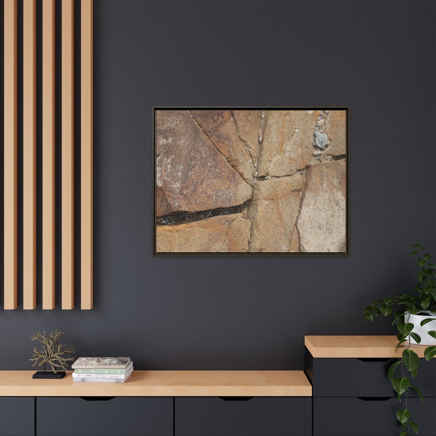Rusty Crevices - Unique Stretched Canvas Wall Art - Art By Earth
