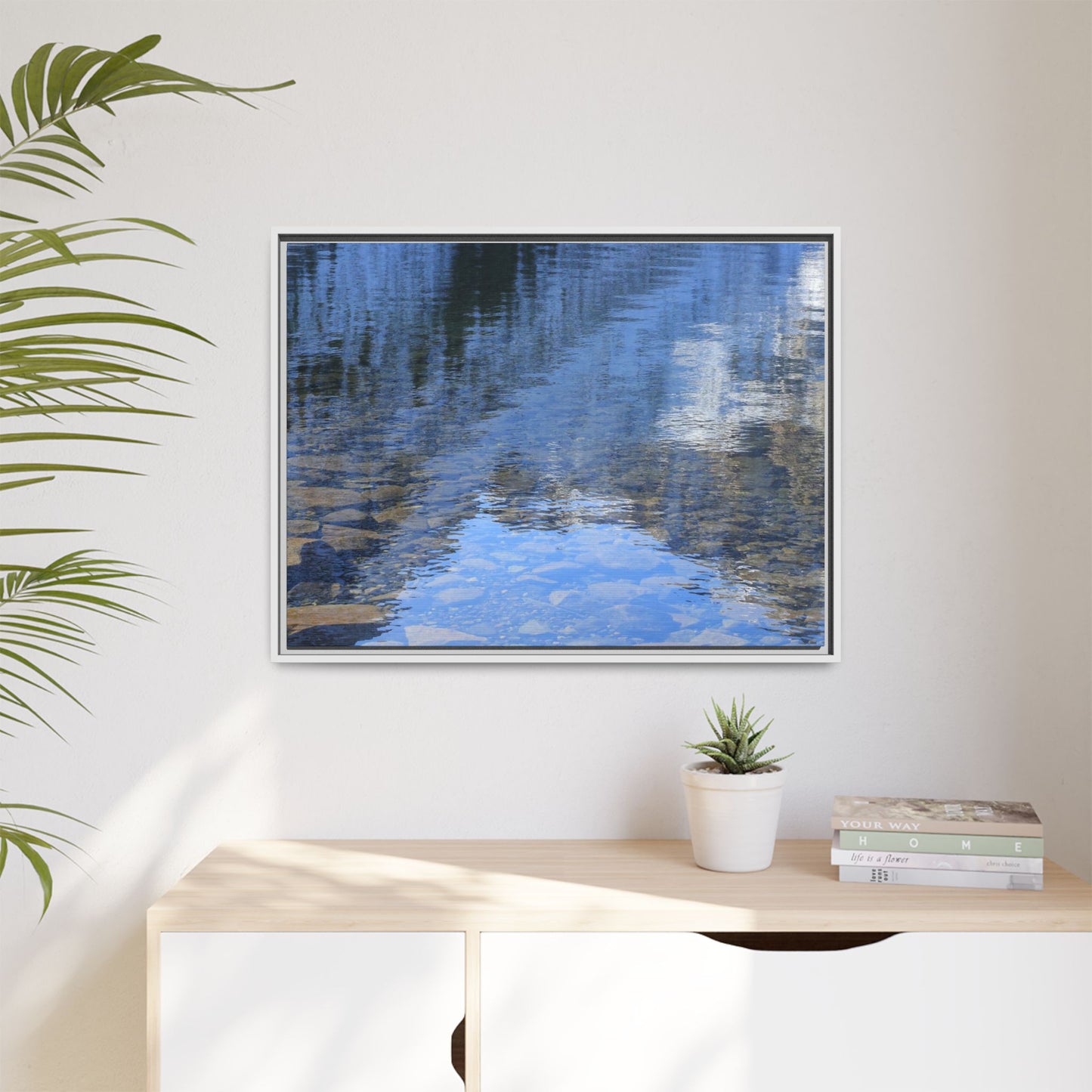 Reflected Stones - Unique Stretched Canvas Wall Art
