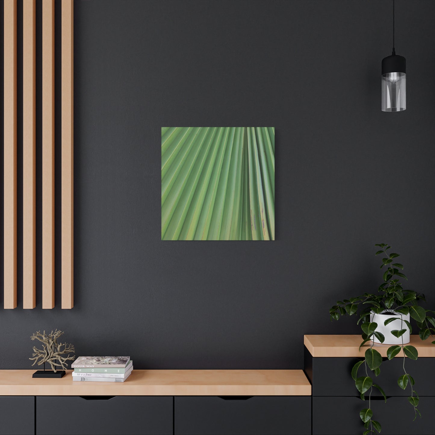 Palm Pulse - Unique Frameless Canvas Wall Art - Art By Earth