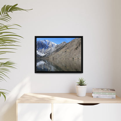 Mountain Mirror - Unique Stretched Canvas Wall Art