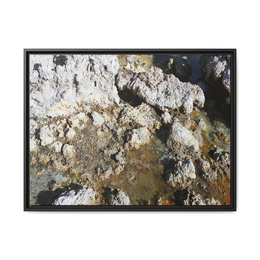 Strata of Silence - Unique Stretched Canvas Wall Art