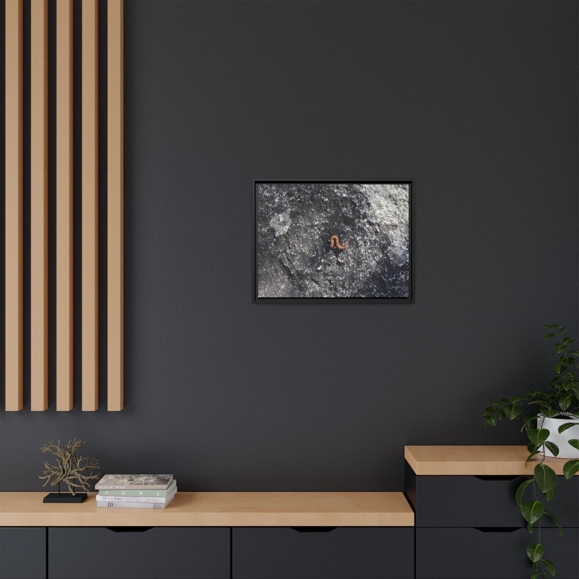 Volcanic Ash and Copper - Unique Stretched Canvas Wall Art - Art By Earth