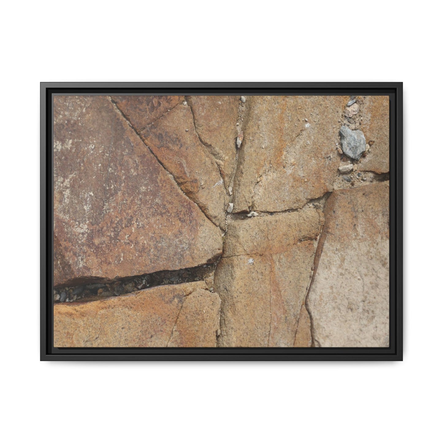 Rusty Crevices - Unique Stretched Canvas Wall Art - Art By Earth