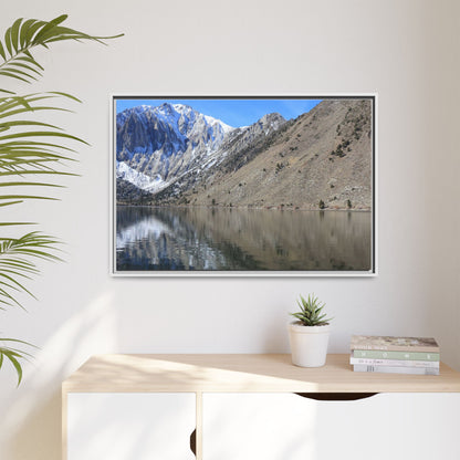 Mountain Mirror - Unique Stretched Canvas Wall Art