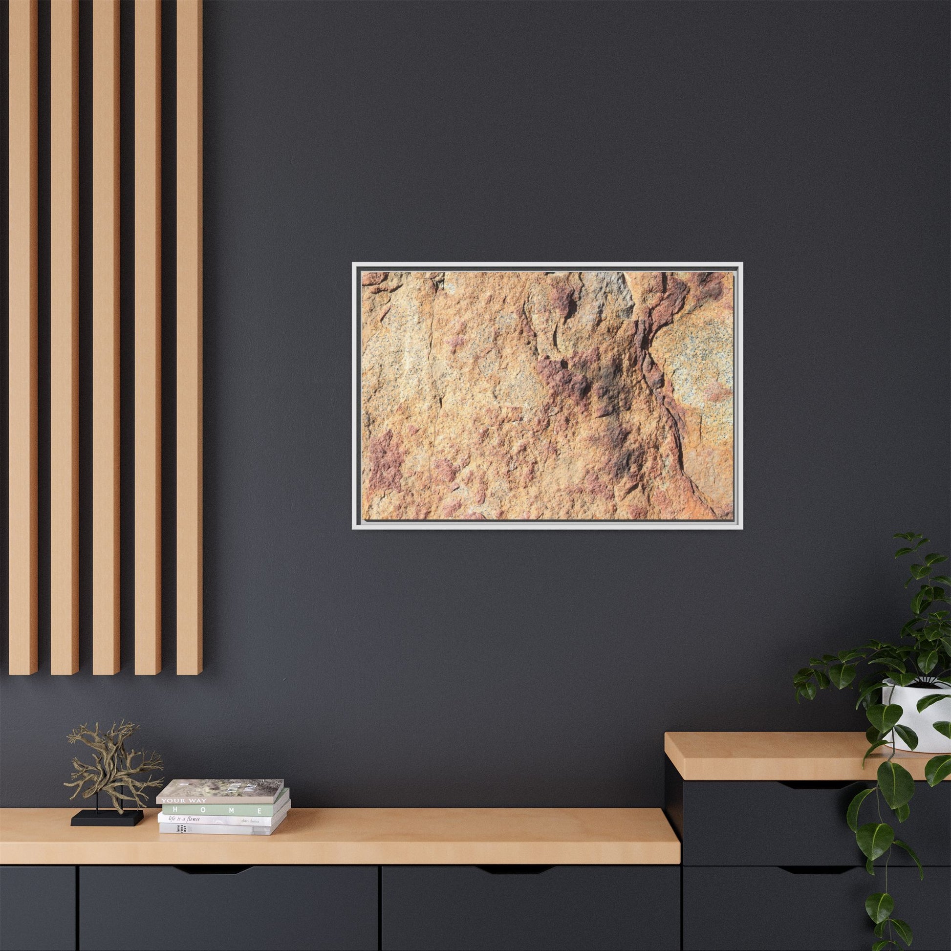 Fractal Stone - Unique Stretched Canvas Wall Art - Art By Earth