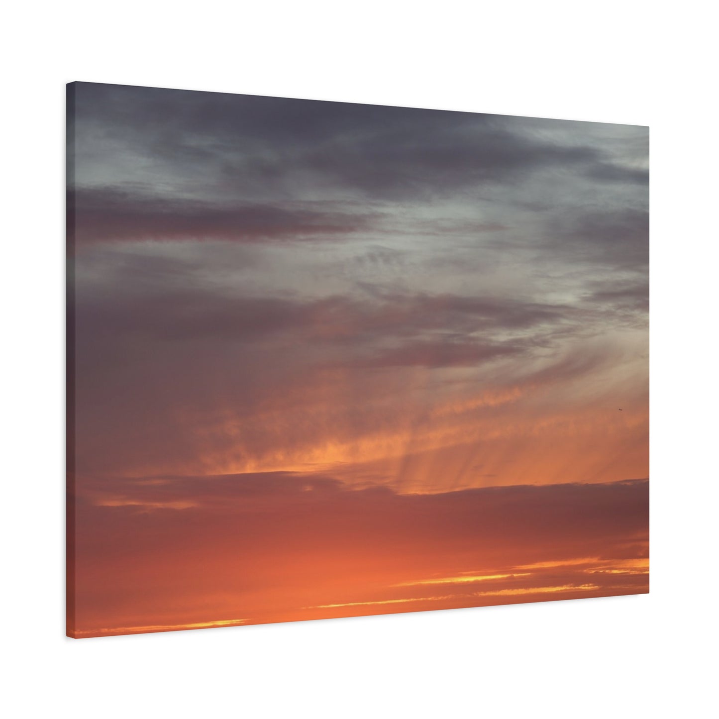 Horizon's Ember - Unique Frameless Canvas Wall Art - Art By Earth