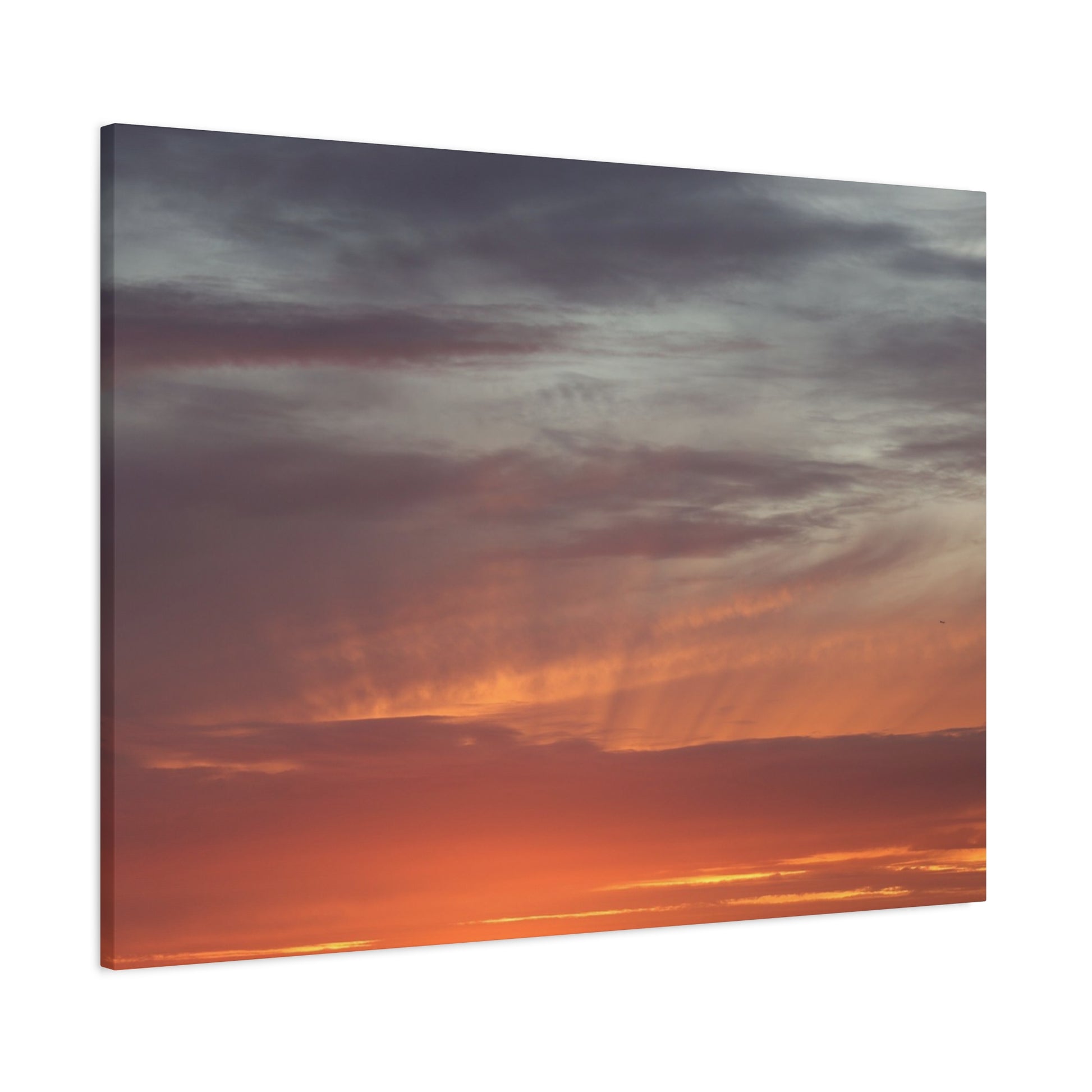Horizon's Ember - Unique Frameless Canvas Wall Art - Art By Earth