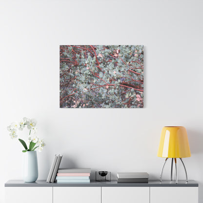 Whispers of Silver and Rust - Unique Frameless Canvas Wall Art - Art By Earth