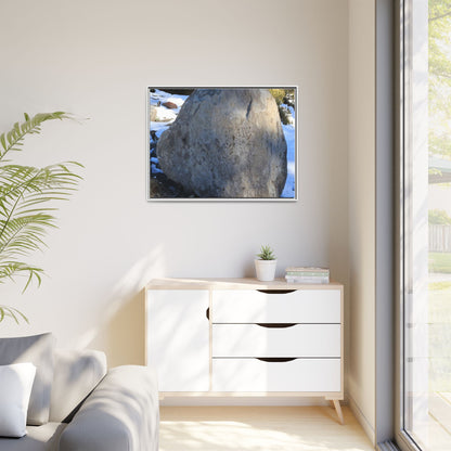 Glacial Solitude - Unique Stretched Canvas Wall Art