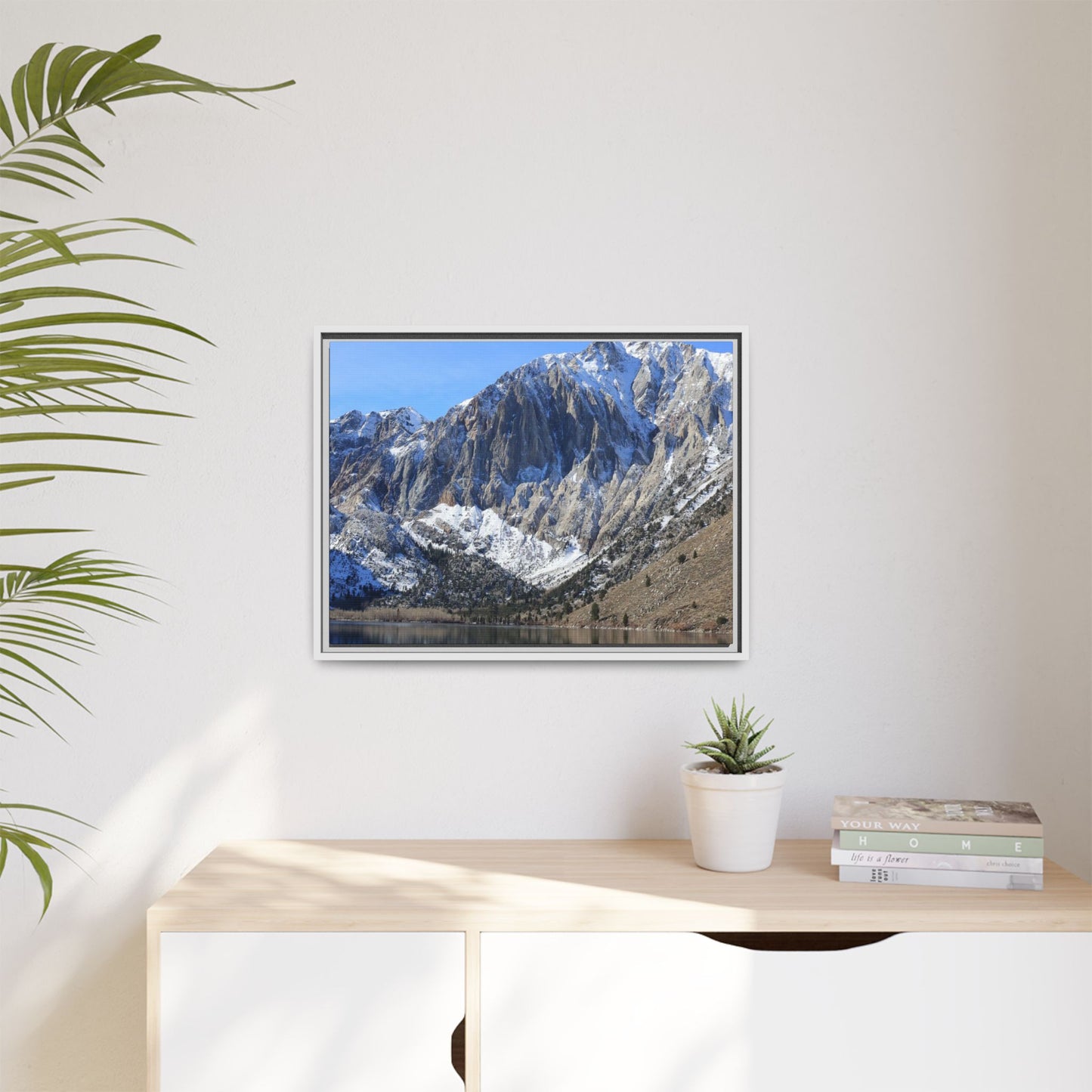 Frozen Reflection - Unique Stretched Canvas Wall Art