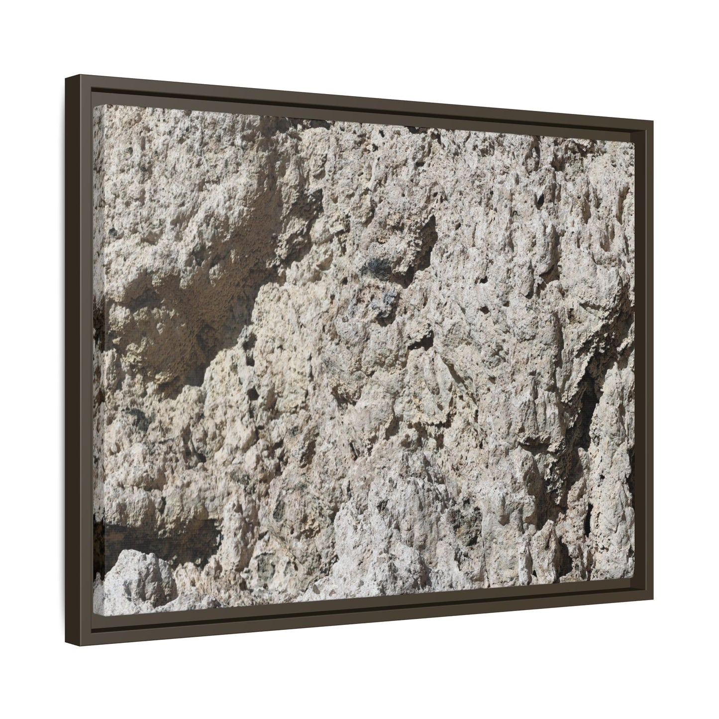 Weathered Stone Whispers - Unique Stretched Canvas Wall Art