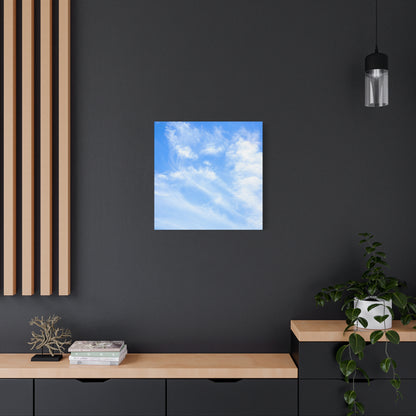 Whispers of Cerulean - Unique Frameless Canvas Wall Art - Art By Earth