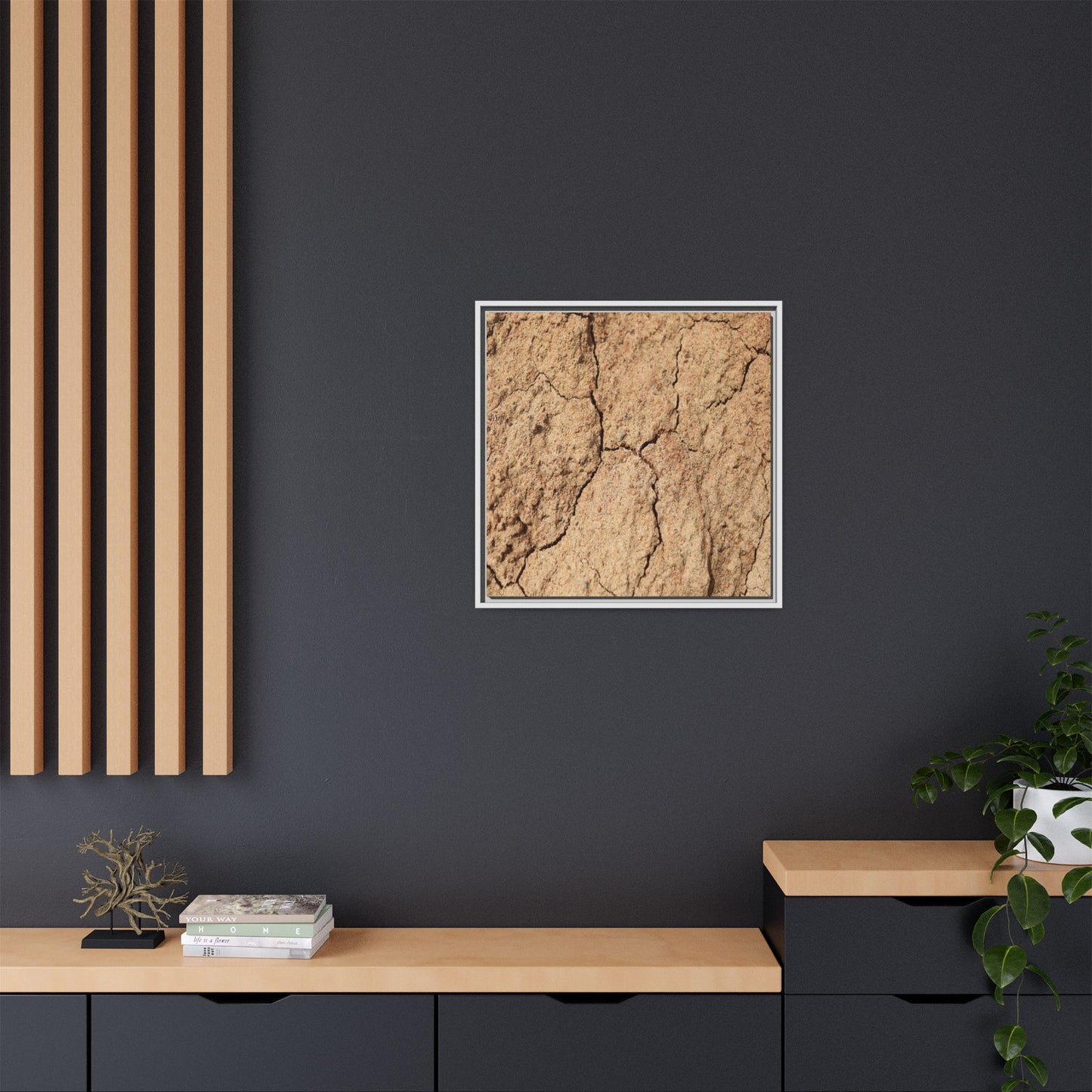 Parched Land - Unique Stretched Canvas Wall Art - Art By Earth