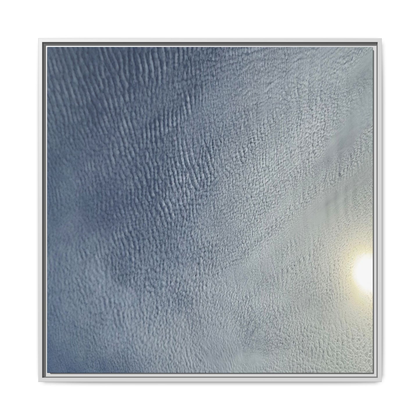 Undulating Whispers of Cerulean Stillness - Unique Stretched Canvas Wall Art - Art By Earth