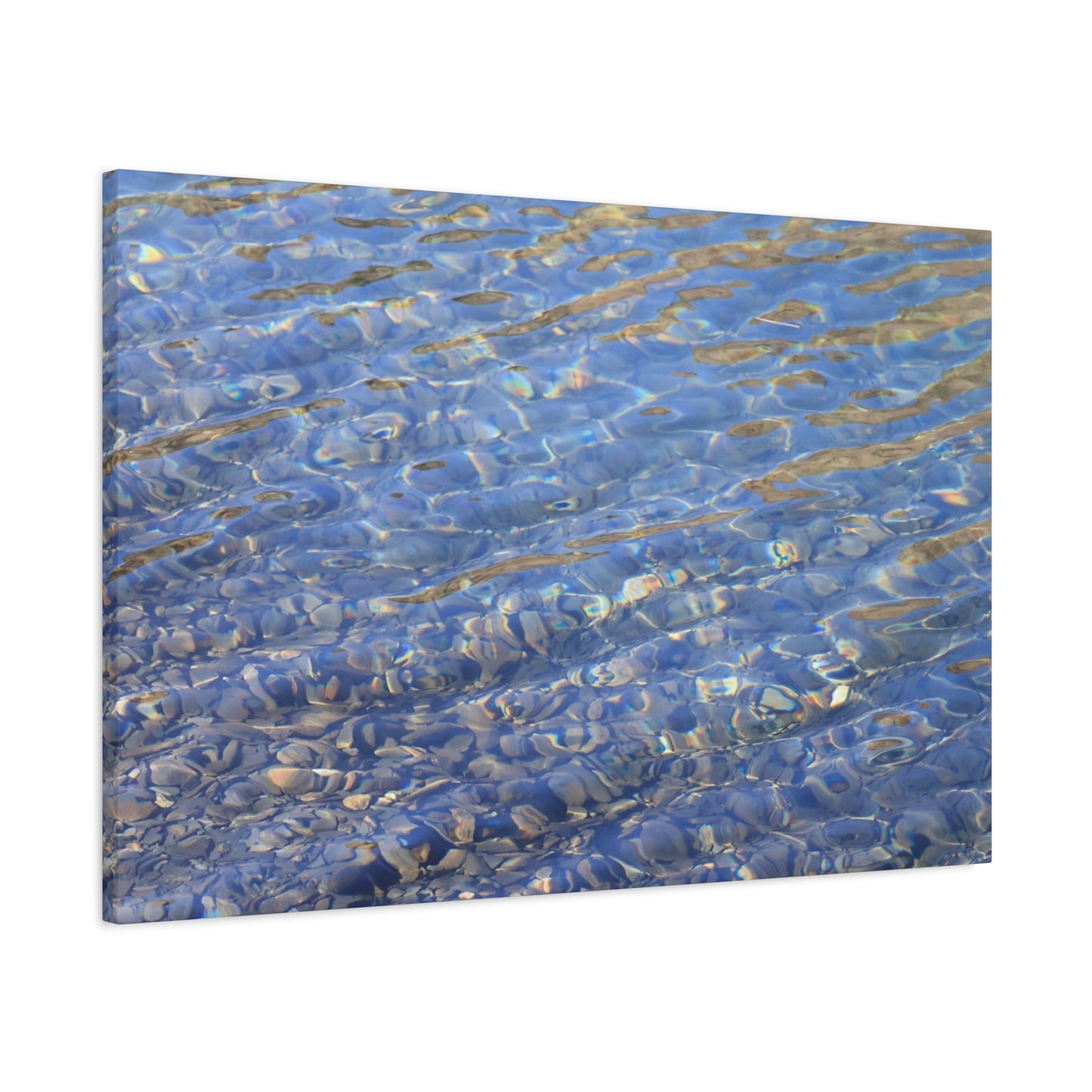 Ripples of Azure - Unique Frameless Canvas Wall Art