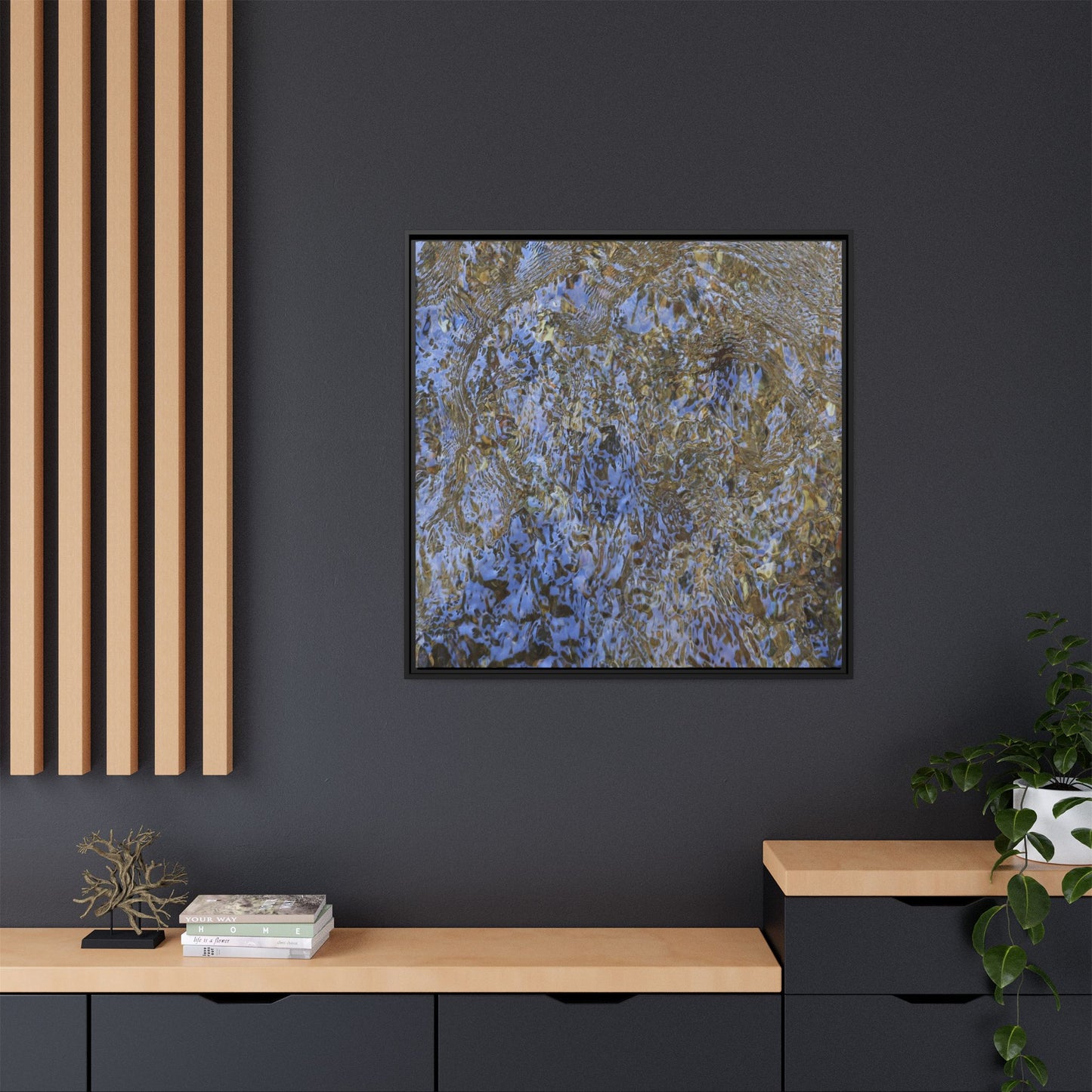 Aquatic Reflections - Unique Stretched Canvas Wall Art - Art By Earth