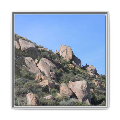 Ancient Boulders in Arid Landscape - Unique Stretched Canvas Wall Art - Art By Earth