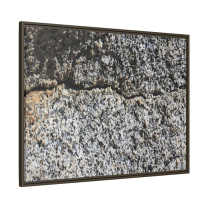 Weathered Stone Surface - Unique Stretched Canvas Wall Art