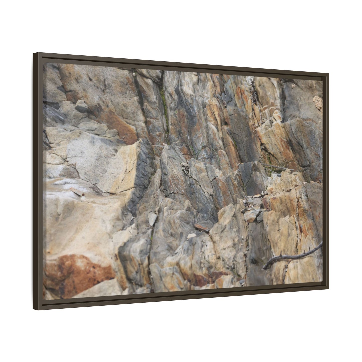 Stone's Silent Symphony - Unique Stretched Canvas Wall Art - Art By Earth