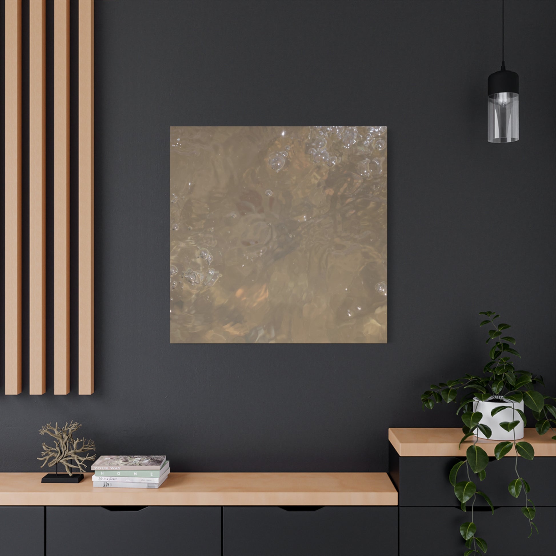 Echoes of Liquid Gold - Unique Frameless Canvas Wall Art - Art By Earth