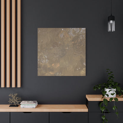 Echoes of Liquid Gold - Unique Frameless Canvas Wall Art - Art By Earth
