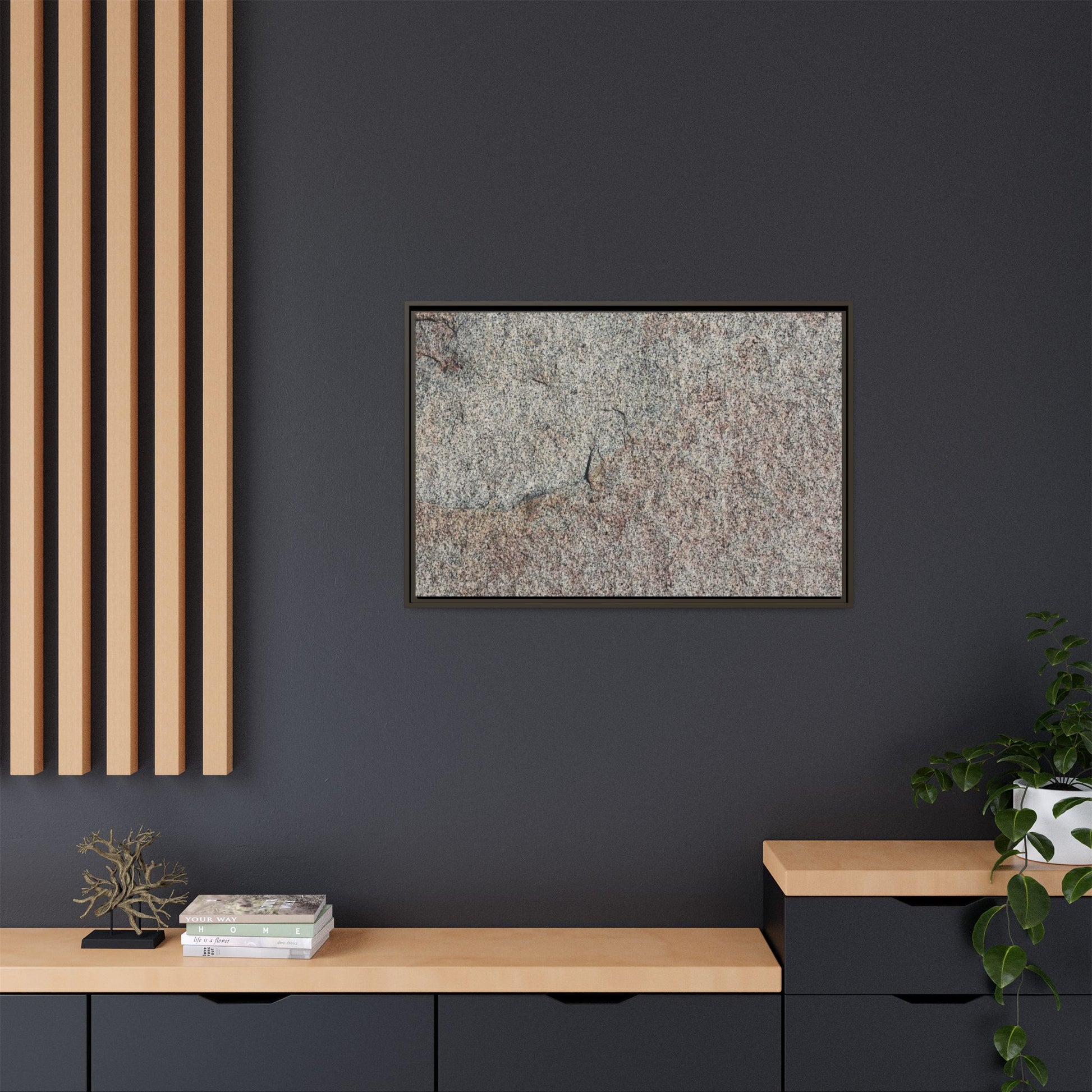 Fissured Stone - Unique Stretched Canvas Wall Art - Art By Earth