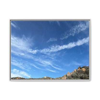 Arid Landscape with Rocky Outcrops - Unique Stretched Canvas Wall Art